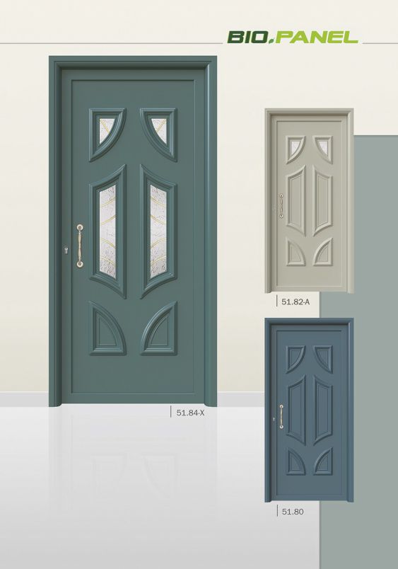 PVC deur met Pressed deurvulling