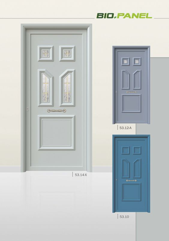 PVC deur met Pressed deurvulling