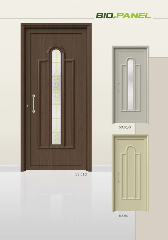 PVC deur met Pressed deurvulling