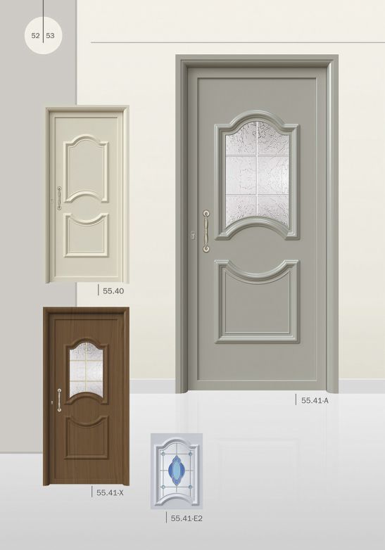PVC deur met Pressed deurvulling