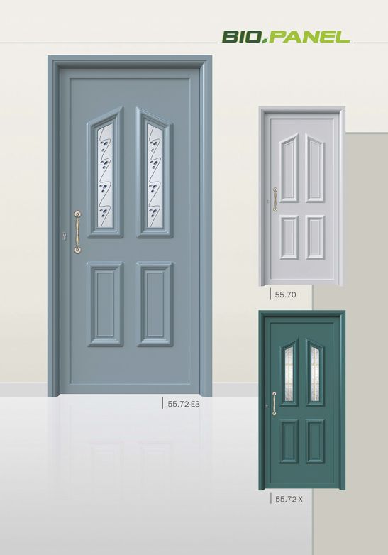 PVC deur met Pressed deurvulling