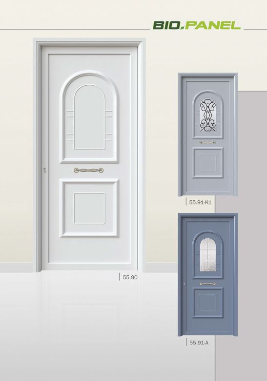 PVC deur met Pressed deurvulling