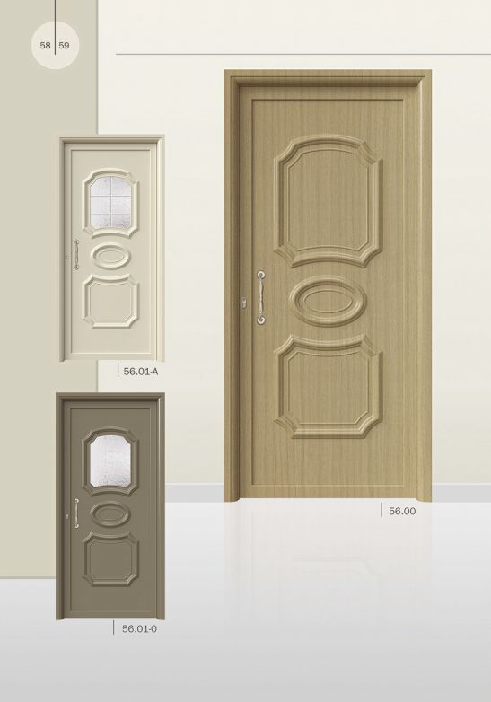 PVC deur met Pressed deurvulling