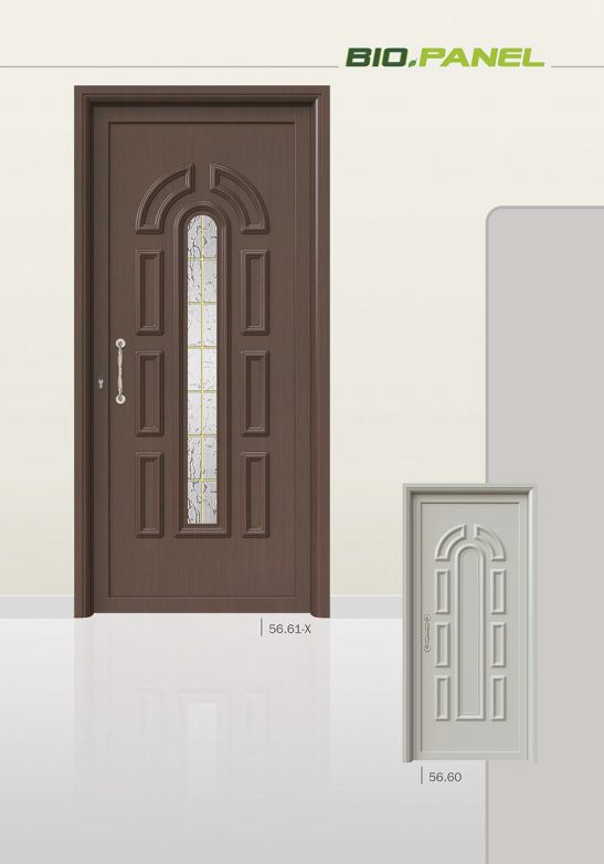 PVC deur met Pressed deurvulling