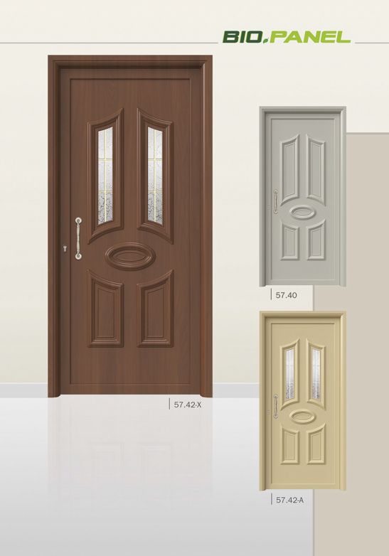 PVC deur met Pressed deurvulling