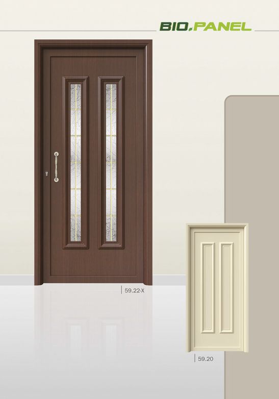 PVC deur met Pressed deurvulling