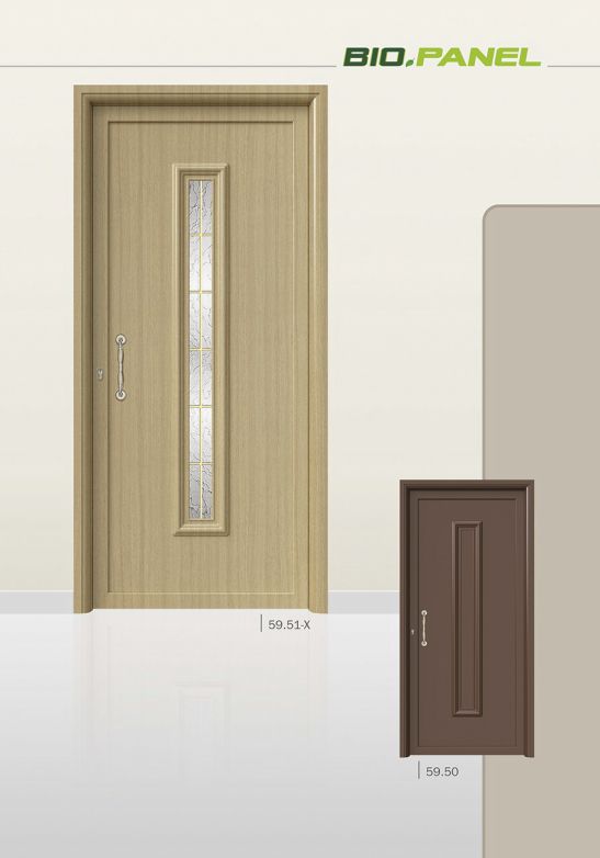 PVC deur met Pressed deurvulling