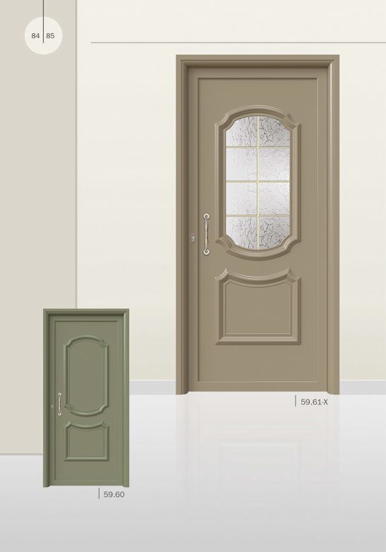 PVC deur met Pressed deurvulling