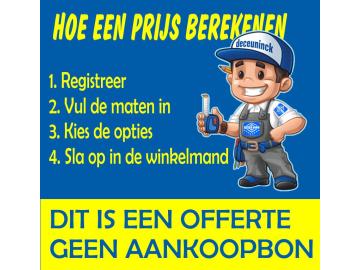 PVC draaikip raam  -Standaard wit
