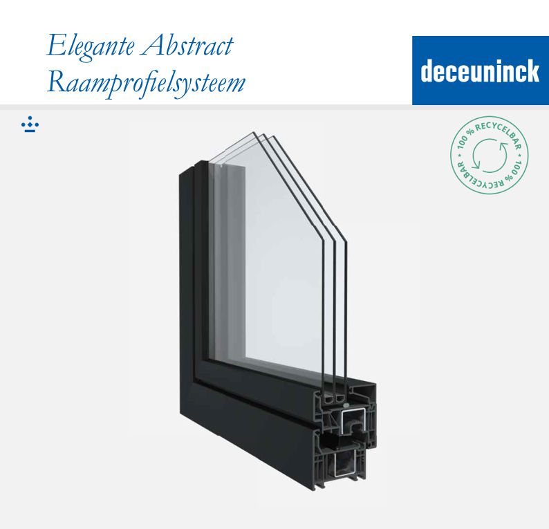 PVC dubbel vleugel draaikip - binnen  en buiten standaard wit